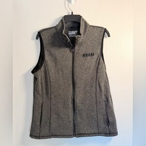 KUIU Base Camp Charcoal Fleece Vest Full Zip - Womens size XL
